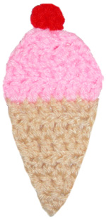 crochet ice cream cone