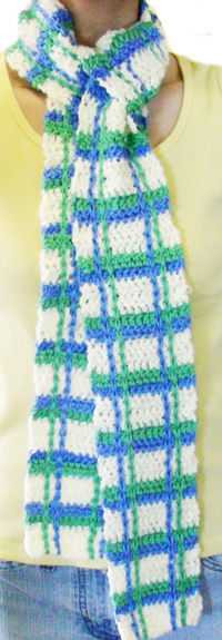 crochet picnic scarf