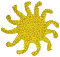 crochet sun
