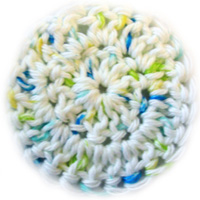 crochet facial cleaning pad