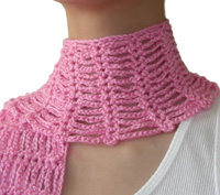 crochet spider scarf