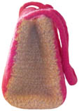 crochet felted purse side