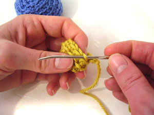 sew amigurumi parts together