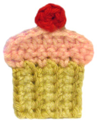 crochet cupcake