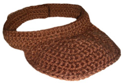 crochet visor