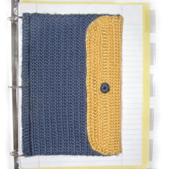 crochet binder pouch
