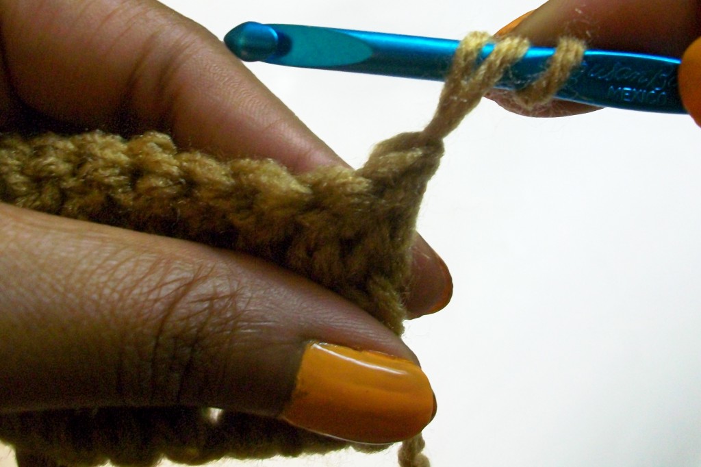 how to start a double crochet row without a chain 3