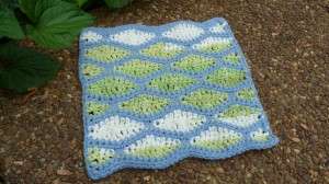 (Open View) Watery Ripples Dishcloth