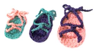 crochet baby sandals