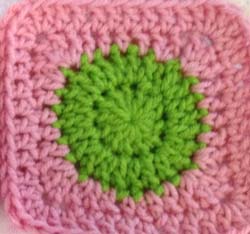 crochet spot square