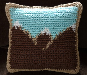 Mountain Scenery Mini-Pillow