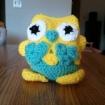 Mary's owl from Happy Hookers Crochet Club .