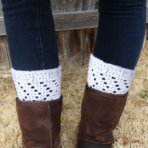 crochet chevron boot cuffs