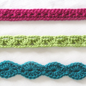 crochet accent belts