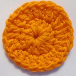 Lillie also made a bright orange scrubbie.