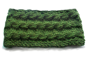 crochet cable tunisian cowl