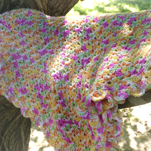 crochet sorbet baby blanket