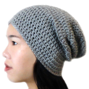 crochet classic slouchy beanie