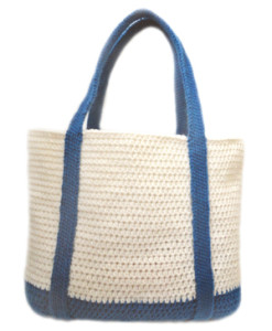 crochet classic tote bag