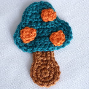 Woodland Mushroom Applique