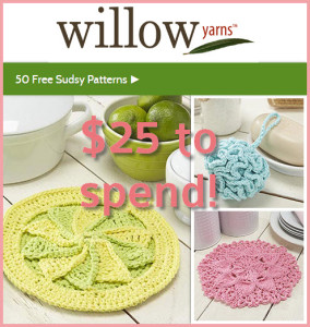 Willow Yarn $25 Gift Certificate Prize on Crochet Spot @artlikebread