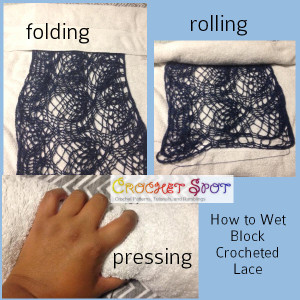 How to Wet Block Crocheted Lace a Free Tutorial by Caissa McClinton @artlikebread 4