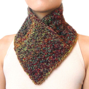 crochet easy slip on neck warmer