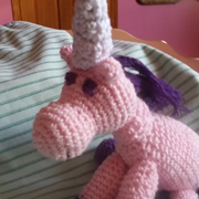 Darlene crocheted this unicorn for her great niece.