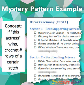 Oscar Mystery Crochet Along on @crochetspot by Caissa McClinton @artlikebread 2