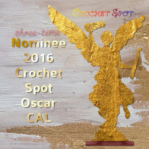 300 Three Time Nominee 2016 Oscar Crochet Along Badge by Caissa McClinton @artlikebread for @crochetspot