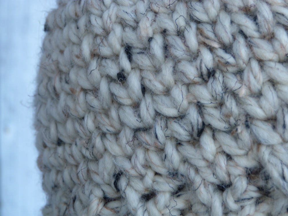 Chunky Bun Beanie closeup