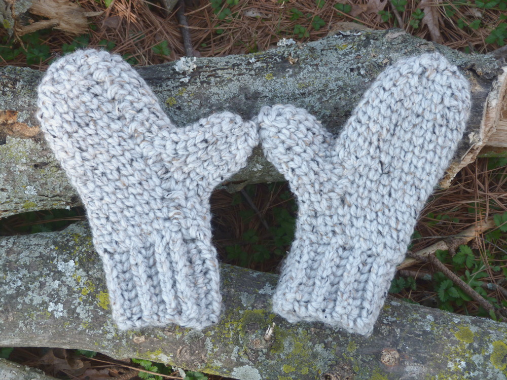 Crochet Pattern: Chunky Knit Stitch Mittens