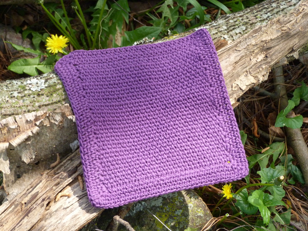 Knit Stitch Dishcloth at Crochet Spot