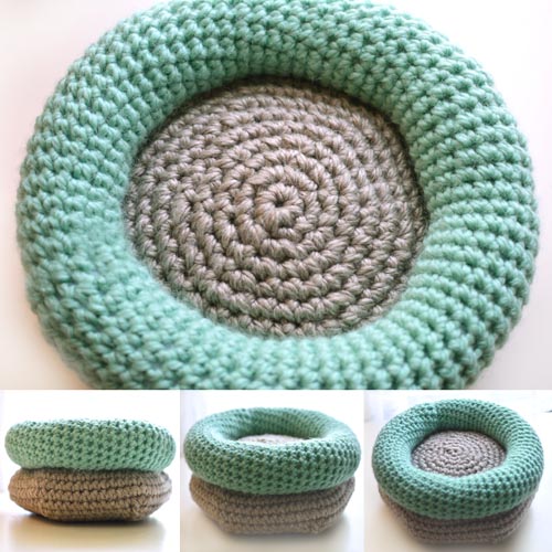 Crochet cat bed hotsell