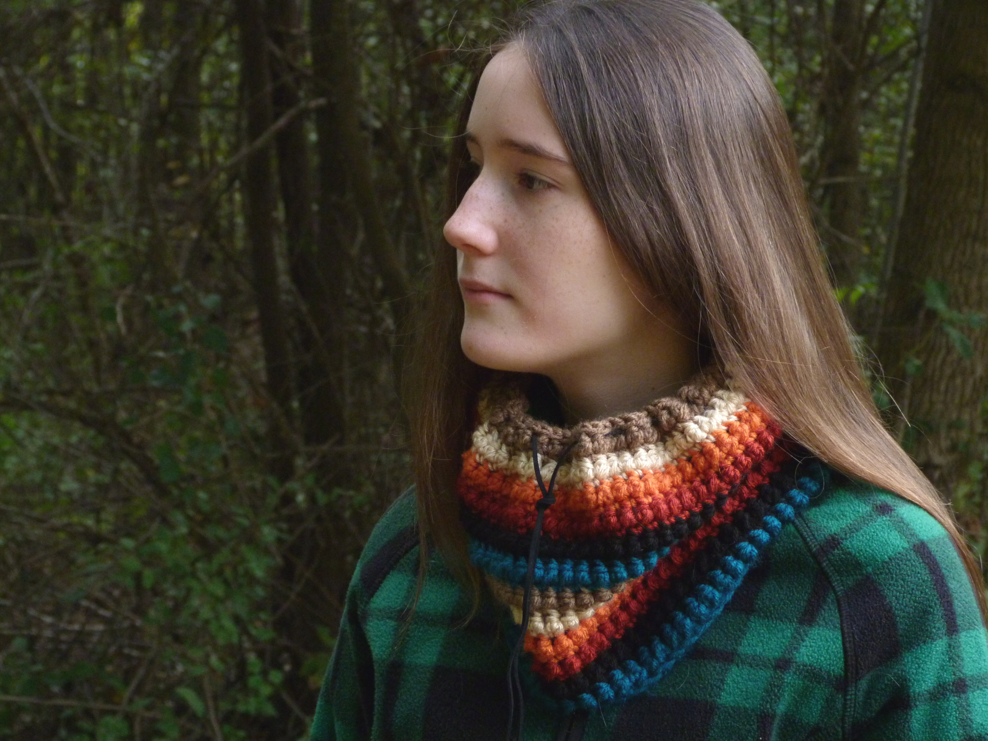 Crochet Pattern: Southwestern Striped Cowl