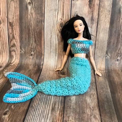 Crochet Spot » Blog Archive » Free Crochet Pattern: Barbie Cobble Stitch  Mermaid Tail - Crochet Patterns, Tutorials and News