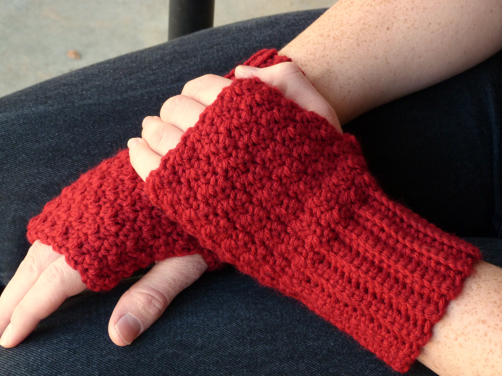 Make super easy fingerless gloves out of socks